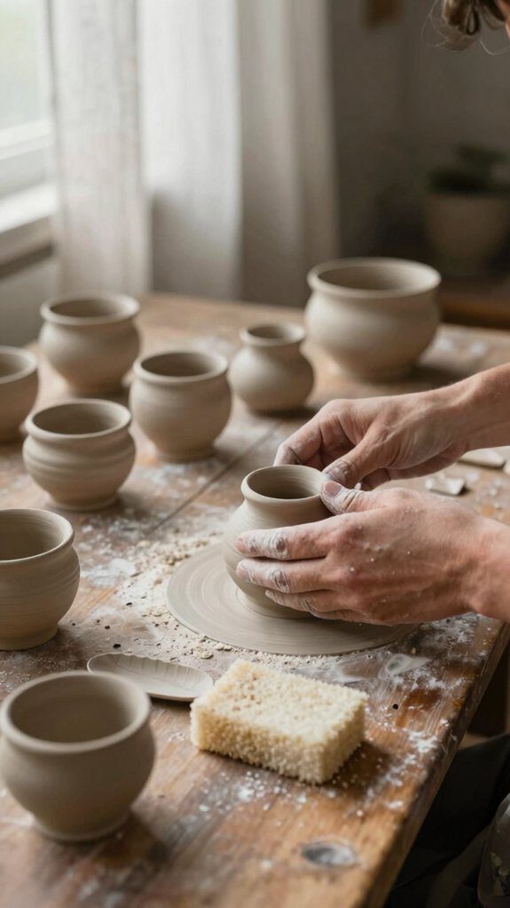 grounded rhythmic tactile pinch pot