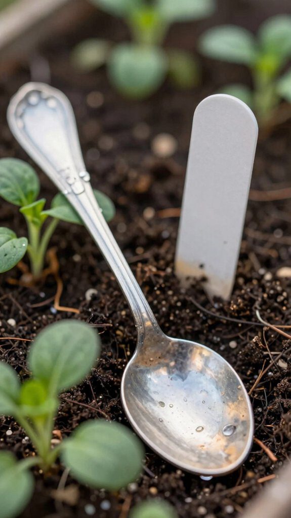 hand stamped vintage spoon markers