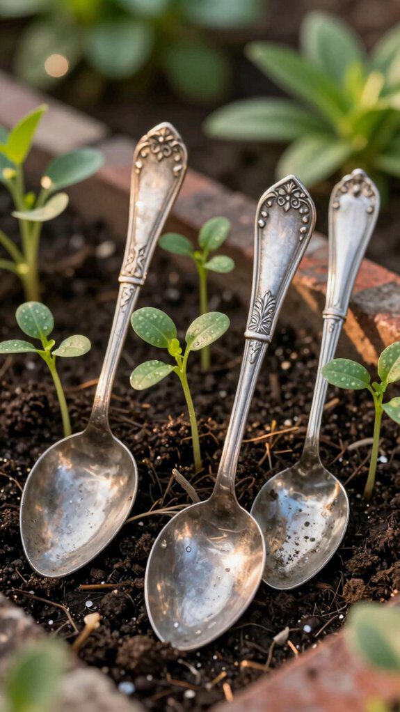 hand stamped vintage spoon markers