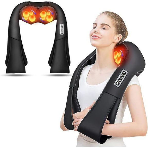 heated shiatsu neck and back massager
