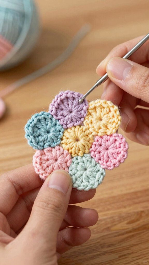 increasing stitches shape petals