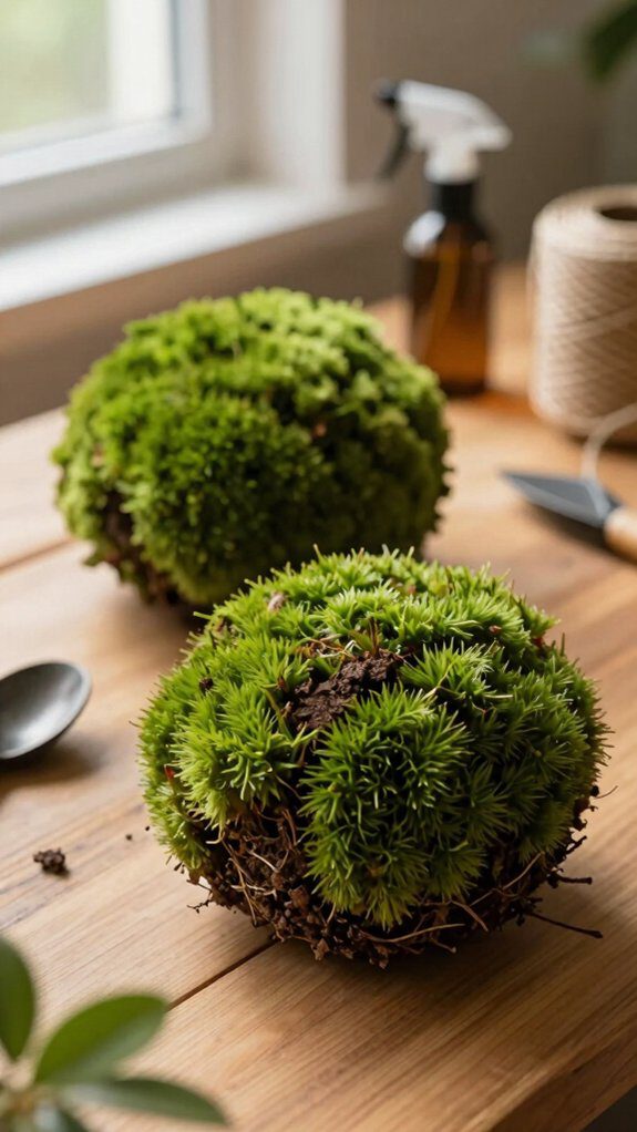 japanese inspired living moss planter