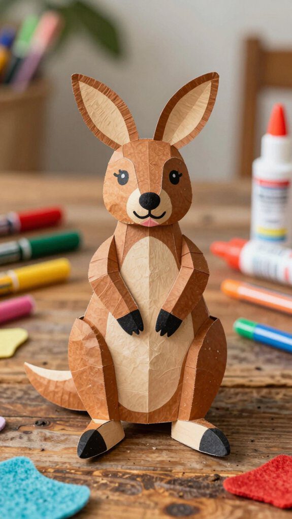 kangaroo craft for kids