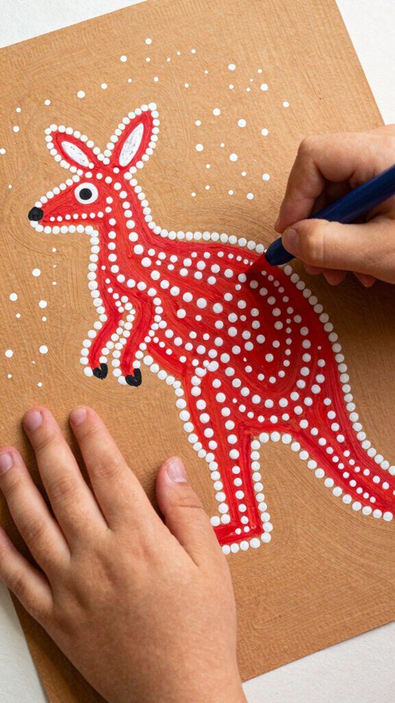 kangaroo dot painting techniques