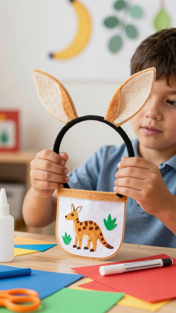 kangaroo headband craft activity