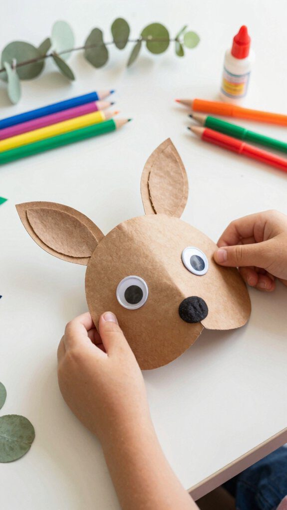 kangaroo mask craft project