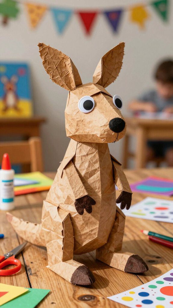kangaroo puppet storytelling activity