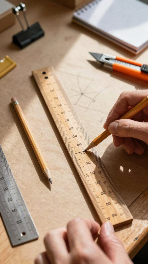 lay out yardsticks first