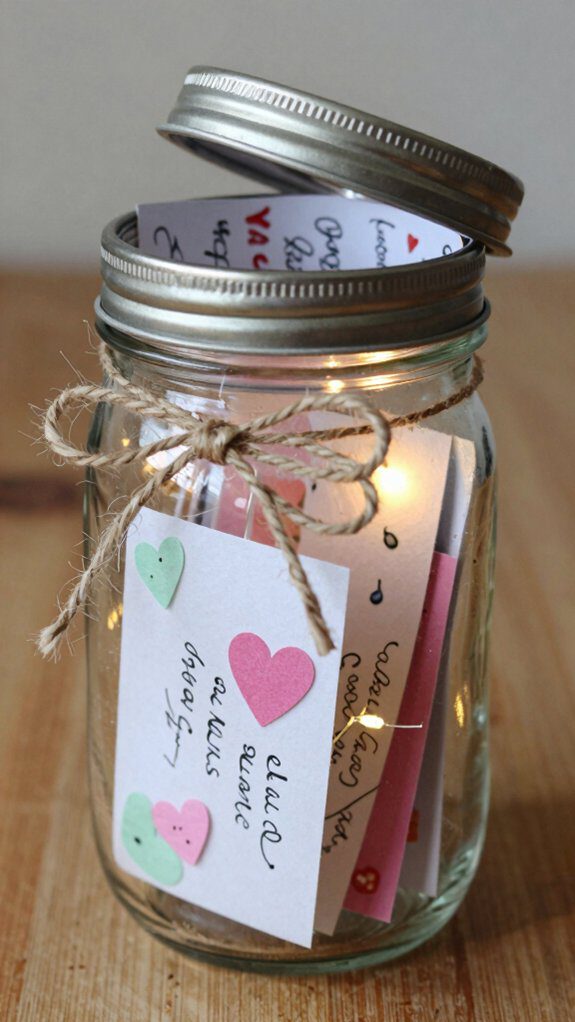 mason jar valentine gift