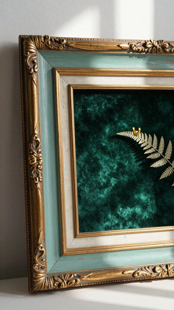 metallic gold distressed finish