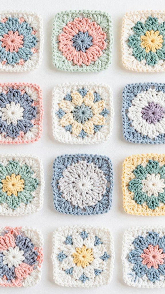 minimal floral crochet designs