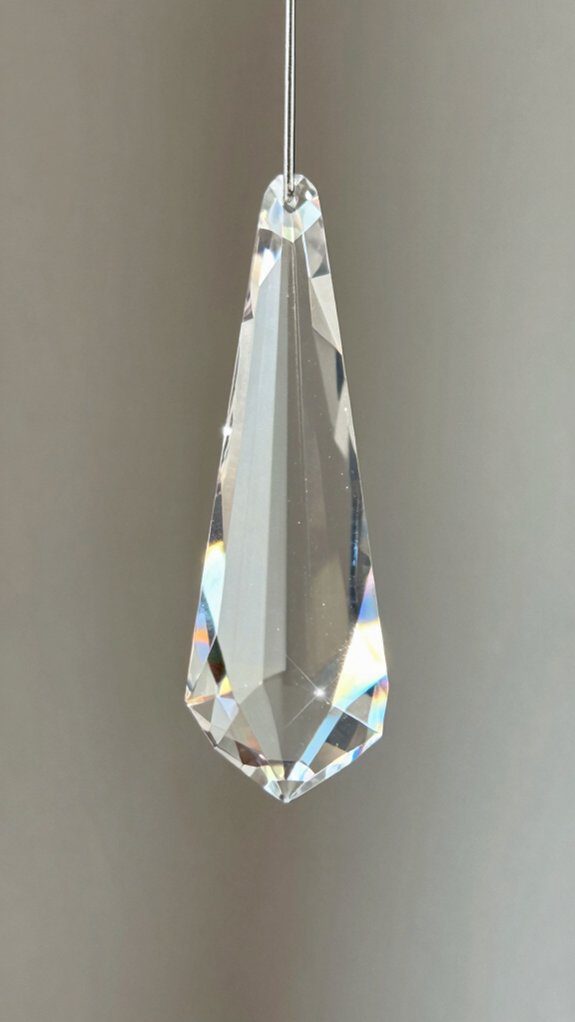 minimalist crystal decor accent