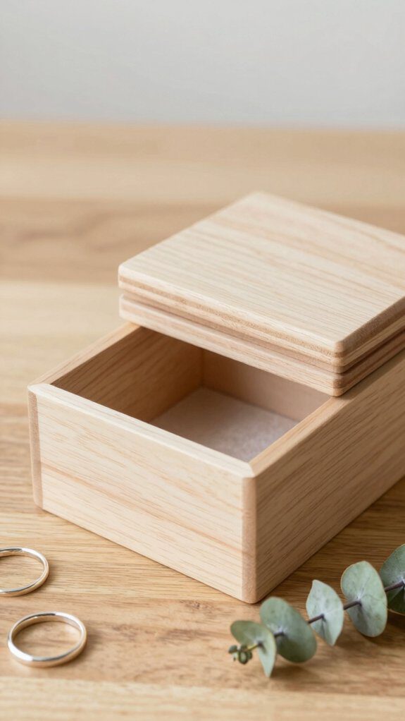 21 DIY Wooden Box Ideas for Storage, Decor, and Gifts 4 minimalist wooden jewelry box