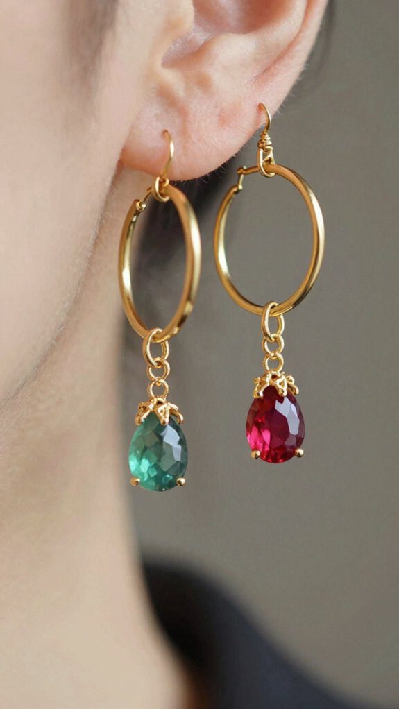 personalize hoop earrings creatively