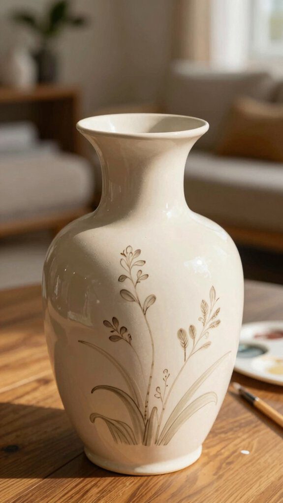 21 Pottery Vase Painting Ideas for Creative Home Decor 19 personalized handwritten quote vase