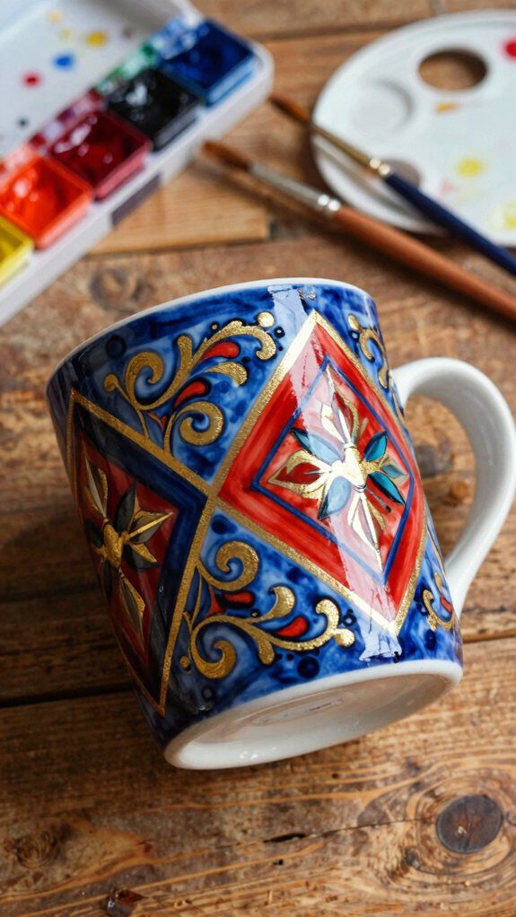 19 Pottery Painting Ideas for Creative and Eye-Catching Designs 16 personalized playful mug designs