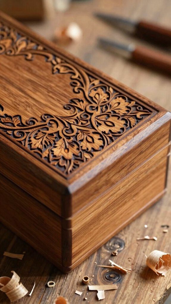 21 DIY Wooden Box Ideas for Storage, Decor, and Gifts 11 personalized wood burned designs