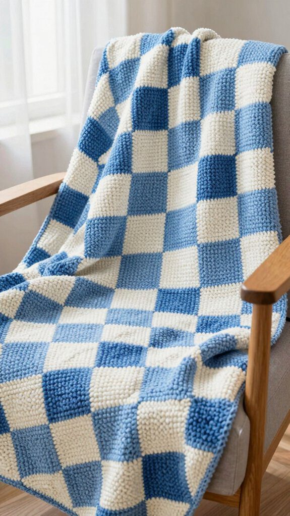 pixel checkered crochet tutorial