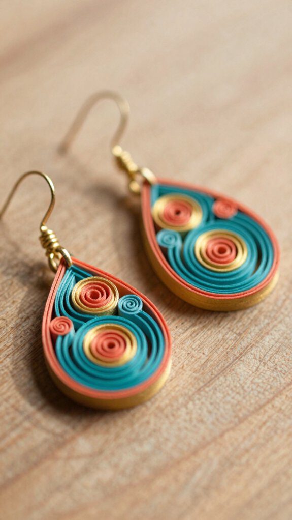 quilled paper earrings tutorial