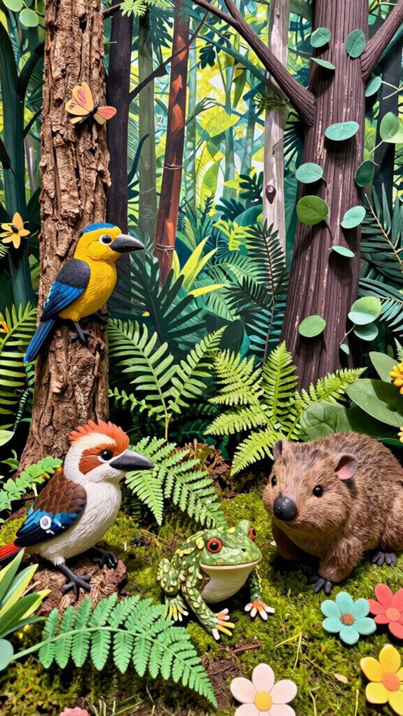 rainforest habitat diorama project