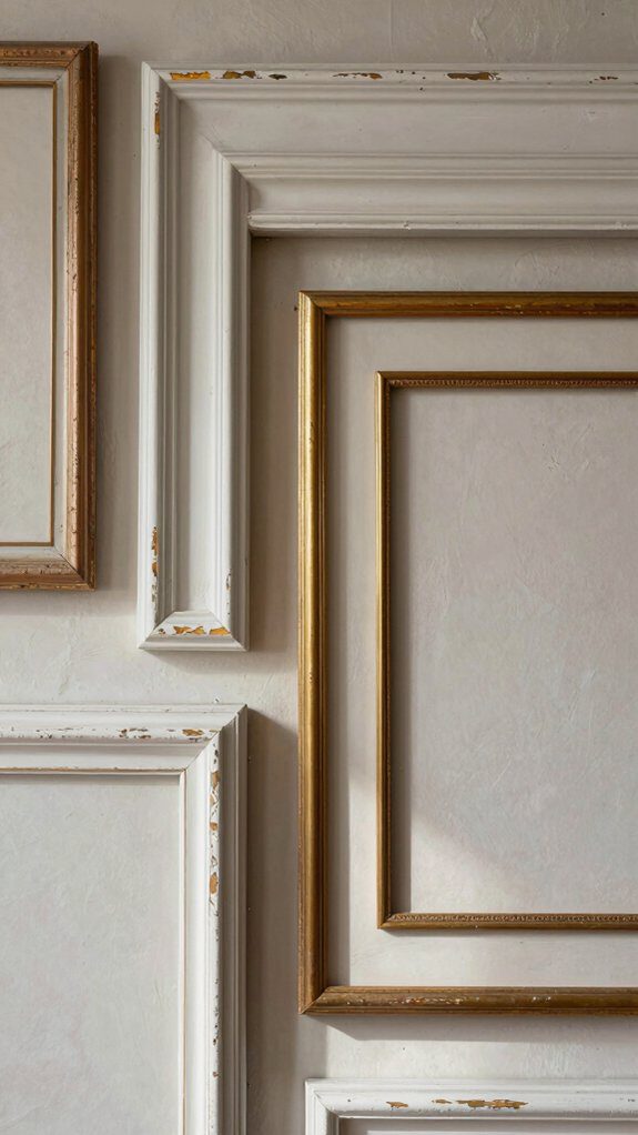 reclaimed molding vintage picture frames
