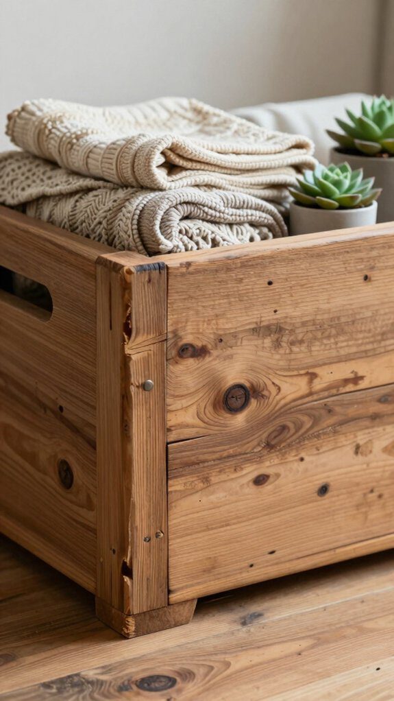 21 DIY Wooden Box Ideas for Storage, Decor, and Gifts 17 reclaimed wood storage box