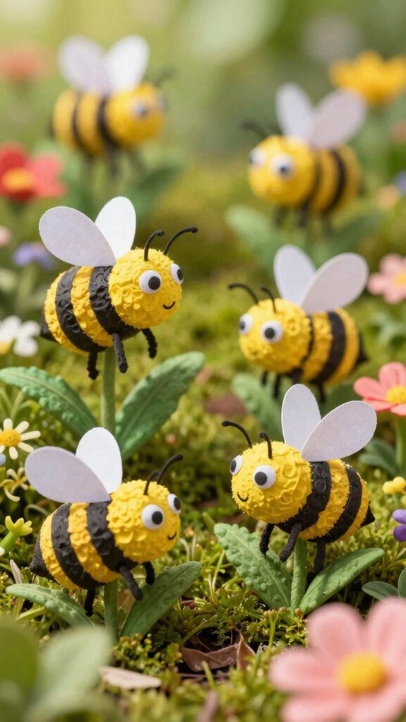 recycled bee garden craft