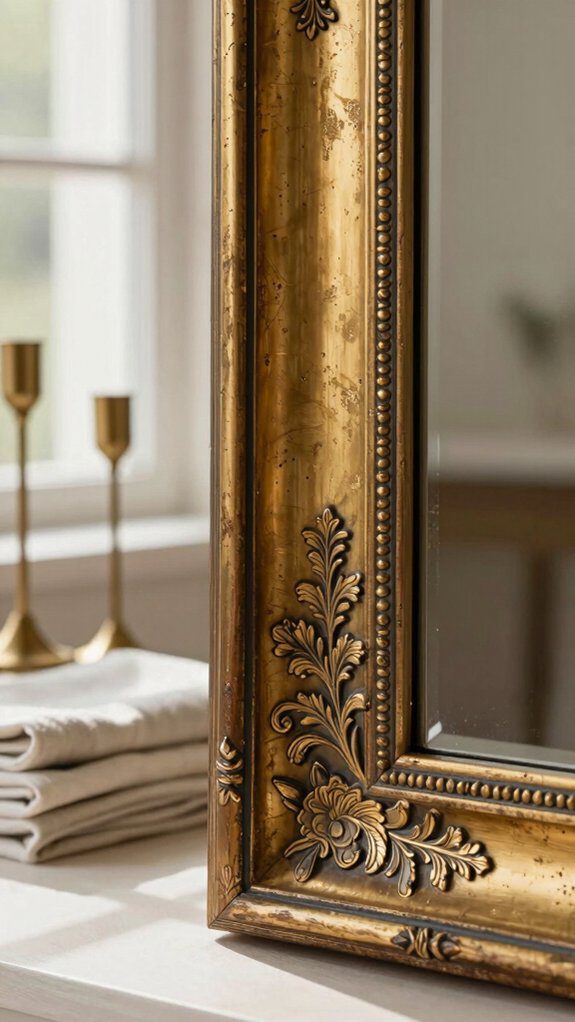 repaint ornate mirror frame