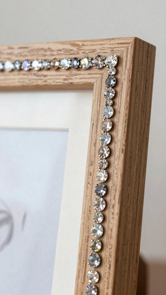 18 Easy Rhinestone Project Ideas That Add Instant Sparkle 10 rhinestone frame decoration project
