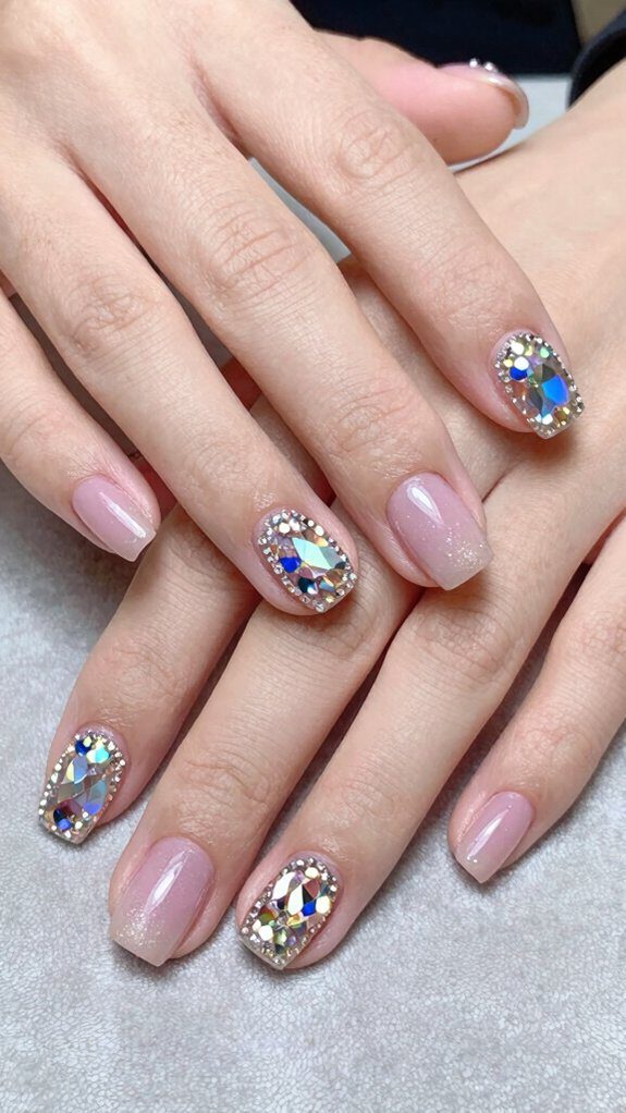 18 Easy Rhinestone Project Ideas That Add Instant Sparkle 11 rhinestone nail art techniques