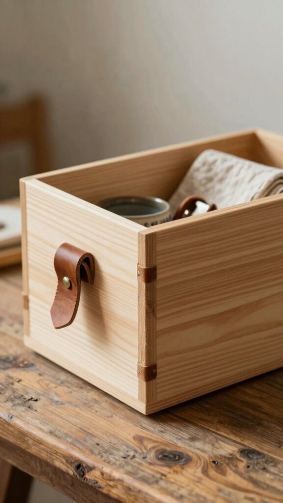 21 DIY Wooden Box Ideas for Storage, Decor, and Gifts 9 rustic wooden box handles