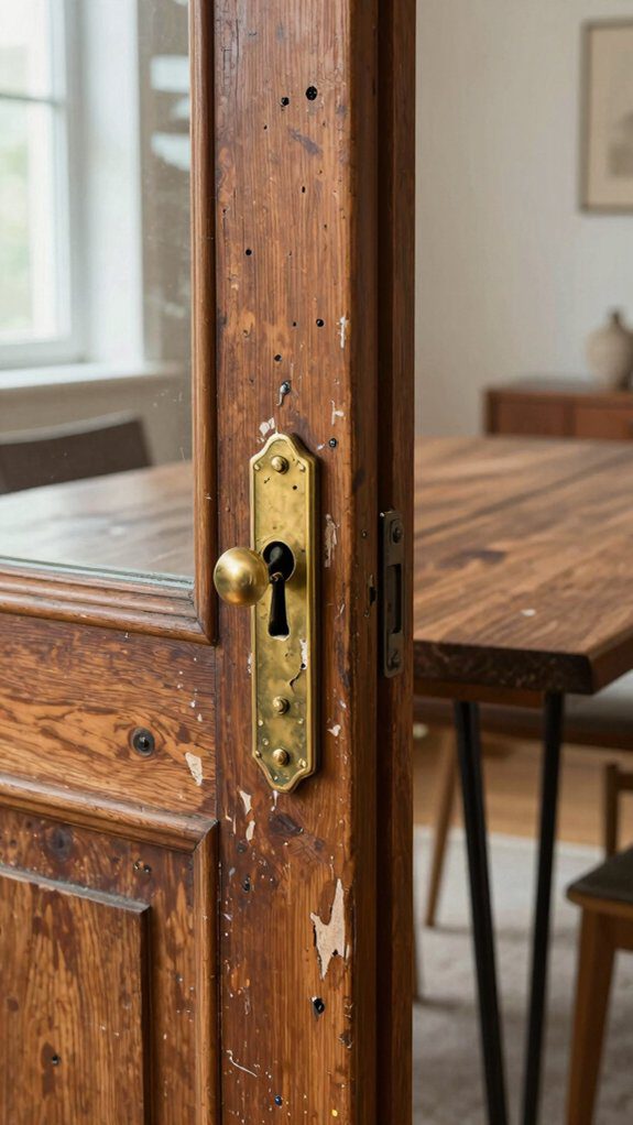 salvaged door farmhouse centerpiece