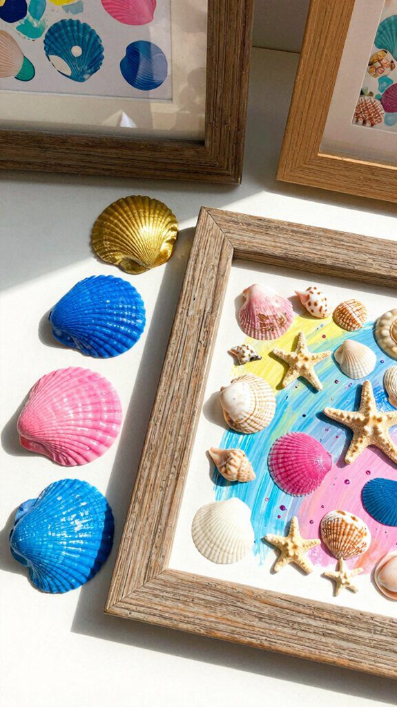 seashell picture frame project