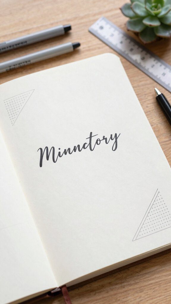 simple legible typography design