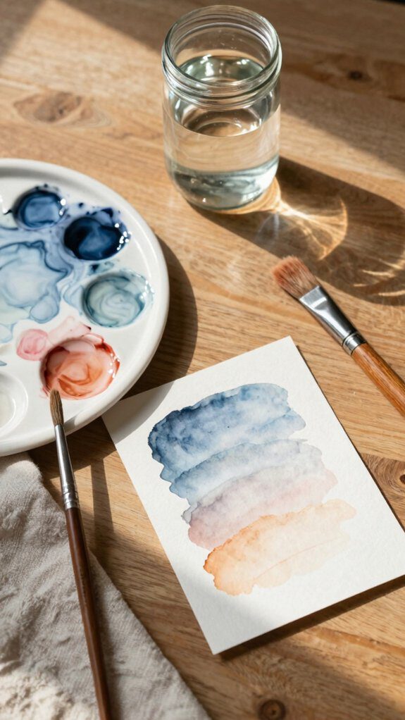 smooth translucent meditative watercolor wash
