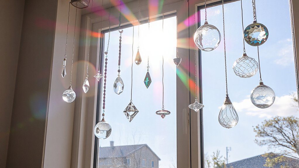 sparkling crystal sun catchers