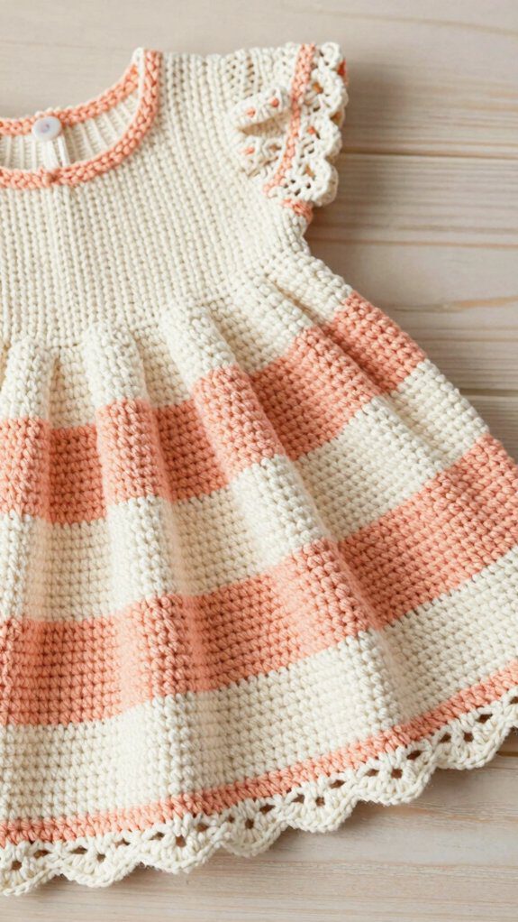 striped infant dress pattern