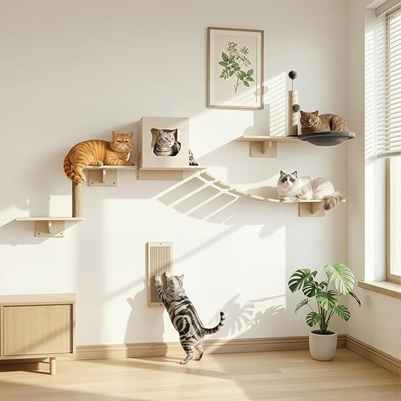 stylish cat furniture set