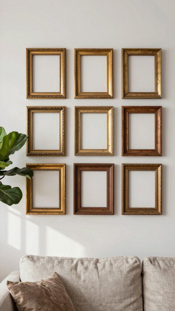 thrifted matching white frames