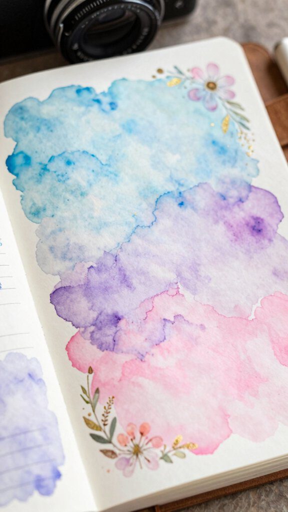 vibrant watercolor monthly cover
