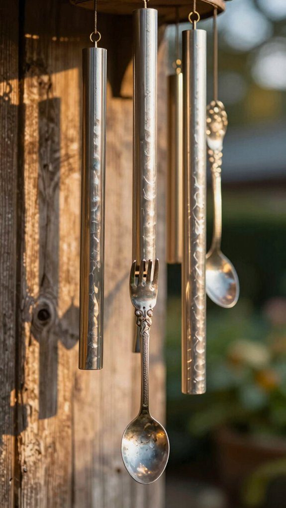 vintage cutlery wind chime