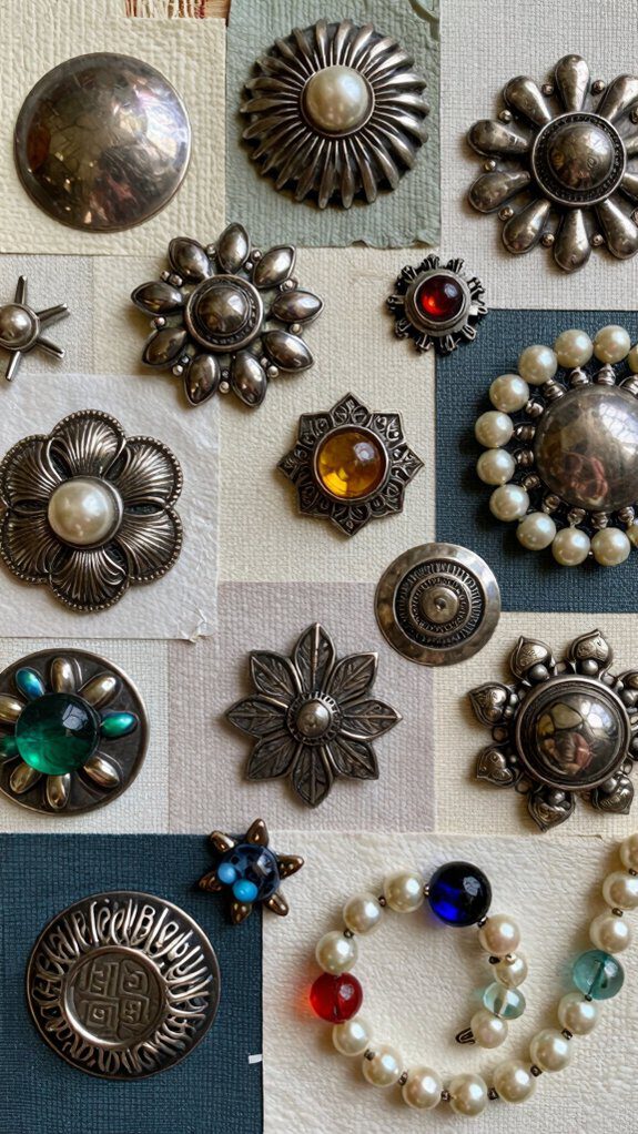 vintage jewelry art collage