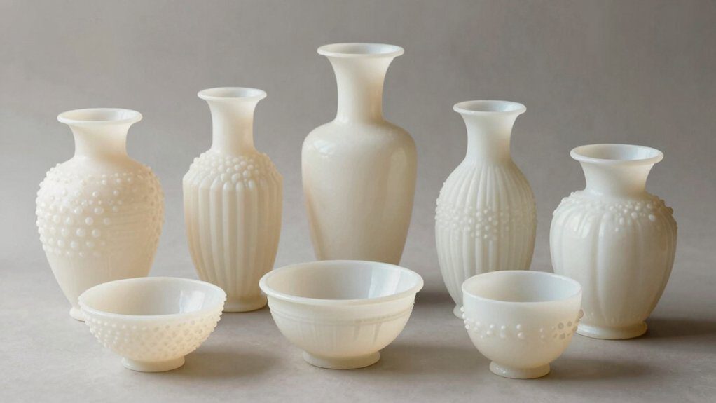 vintage milk glass decor