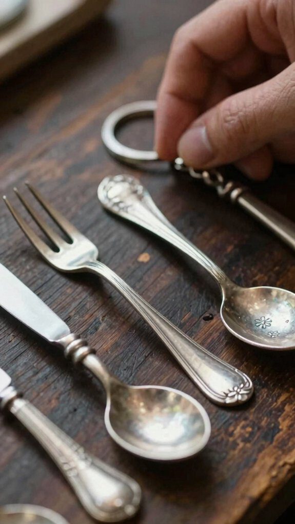 vintage spoon handle keychains