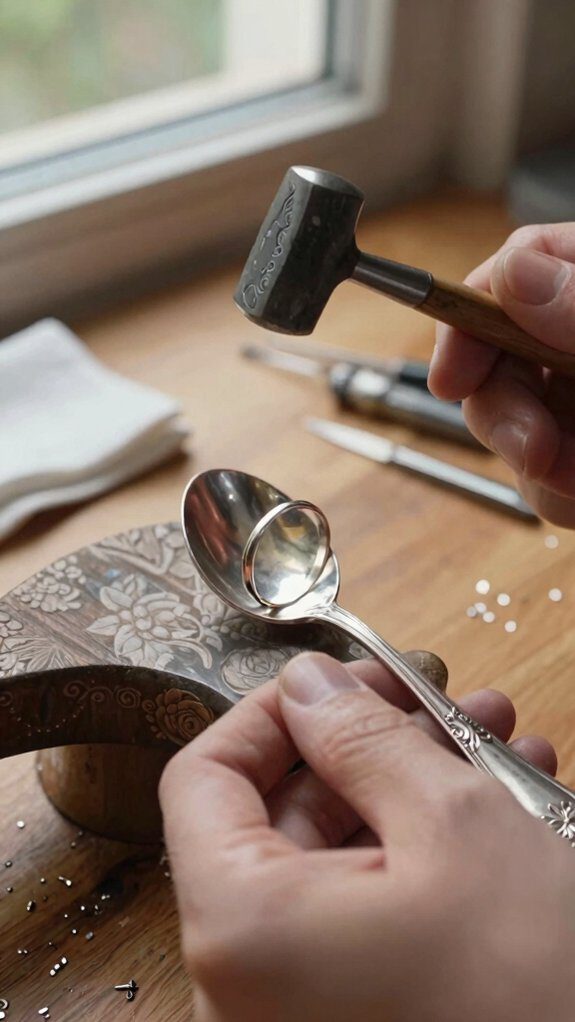 vintage spoon transformed into ring