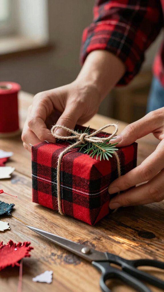 washable flannel reusable giftwrap