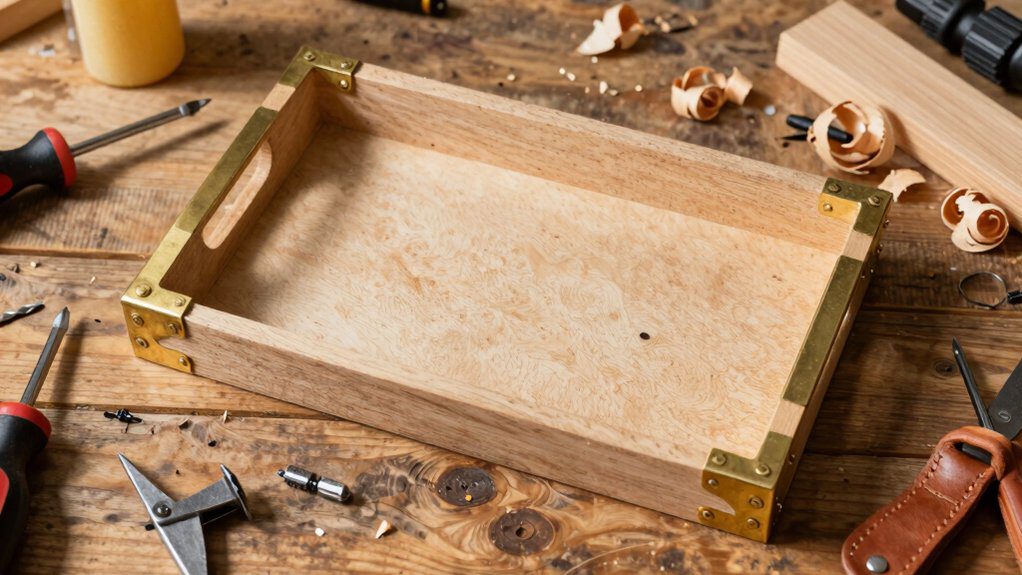 yardstick diy serving tray