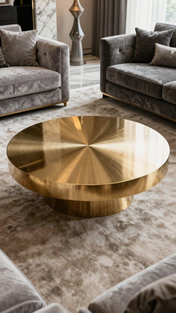 aged brass cozy metallic shine