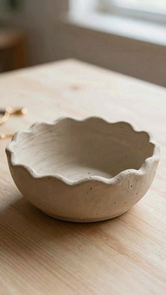 air draped wavy trinket bowl