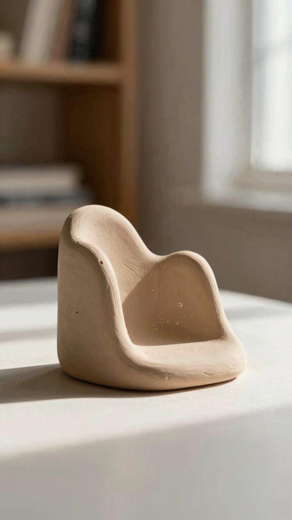 air dry clay bookends crafted